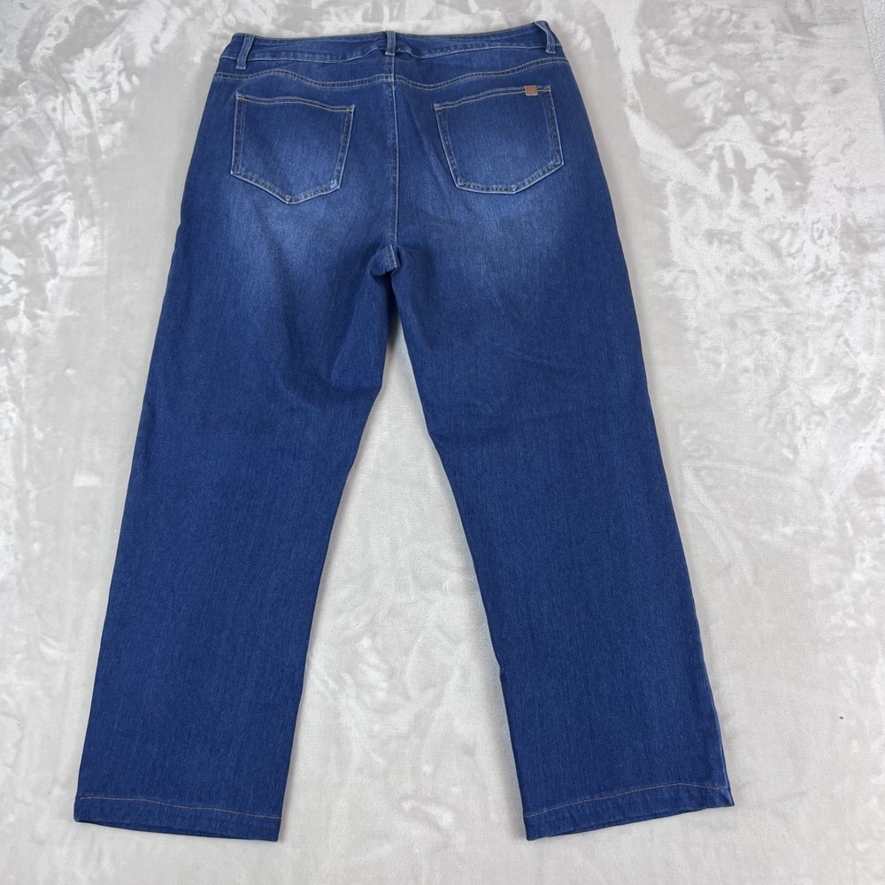 Halara Jeans Womens XL Flex High Waisted Pockets Straight Leg Stretch Comfort - Picture 9 of 11